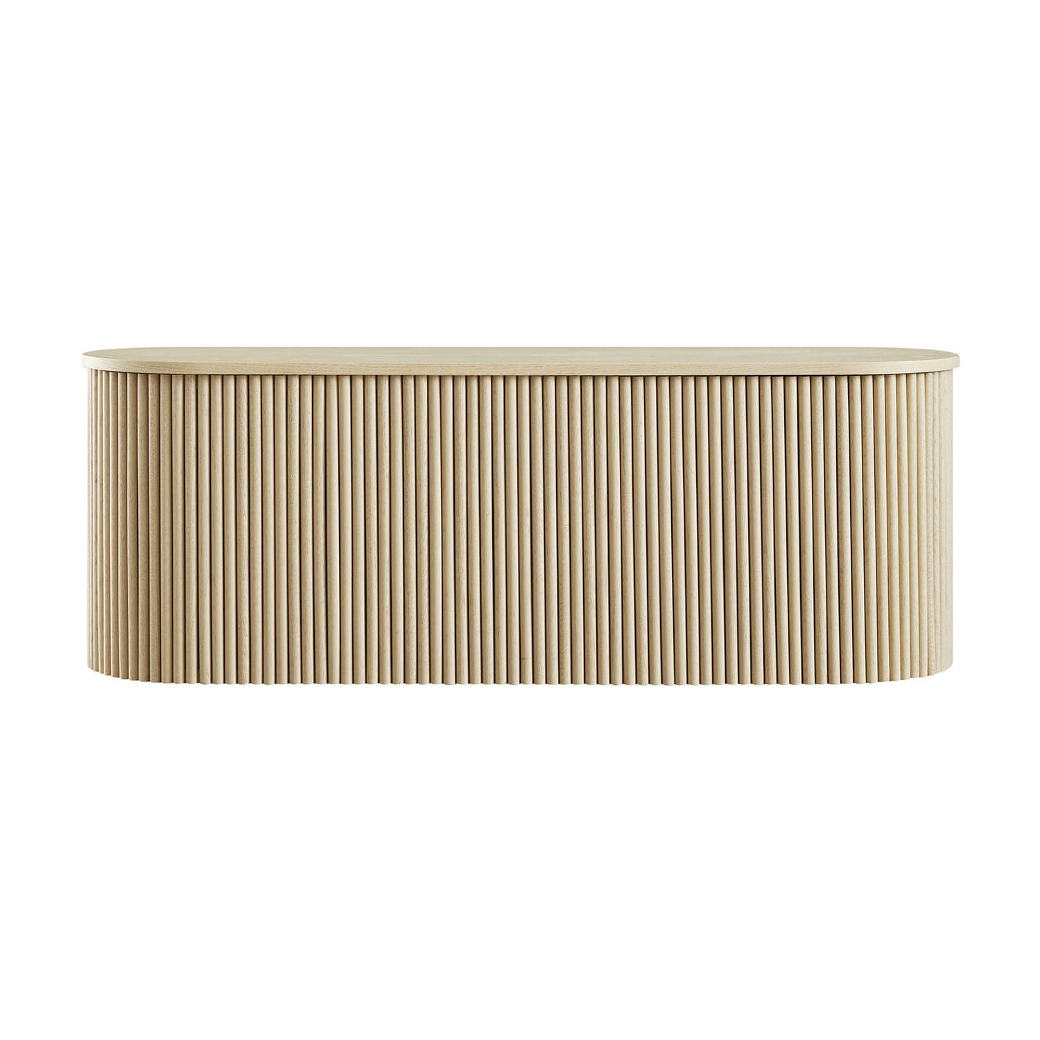 Maru Storage Ottoman Bench, Greige Oak